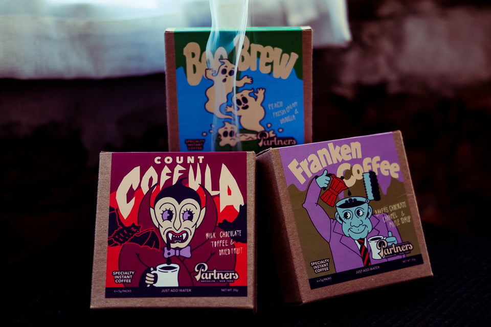 Partners Coffee Halloween Specialty Instant Coffee Collection